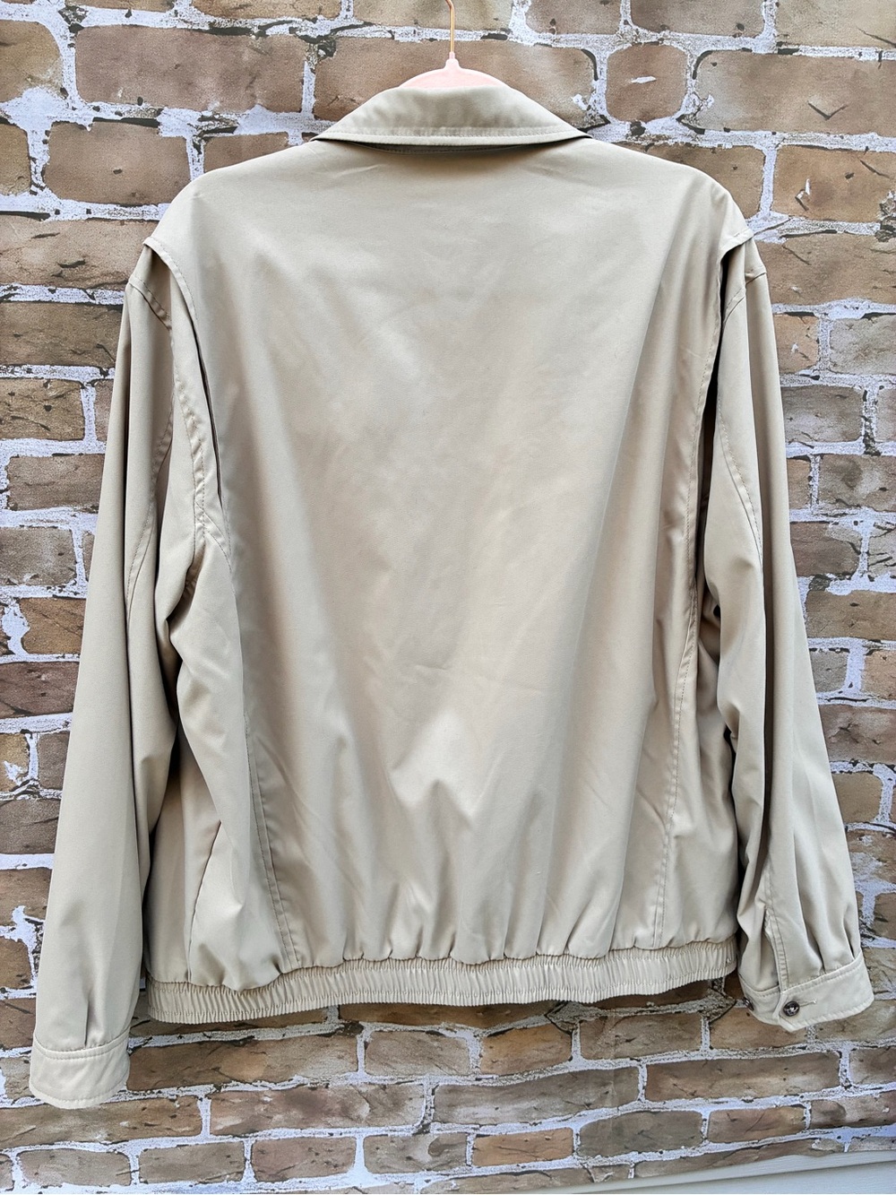 Polo by Ralph Lauren L Light Tan Zip-Front Harrington Jacket - Picture 11 of 11